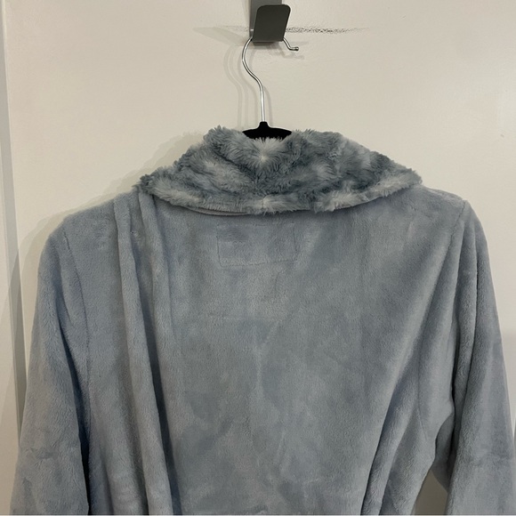 Carole Hochman Plush Wrap Robe Women's Baby Blue Super Soft Medium - Picture 5 of 10